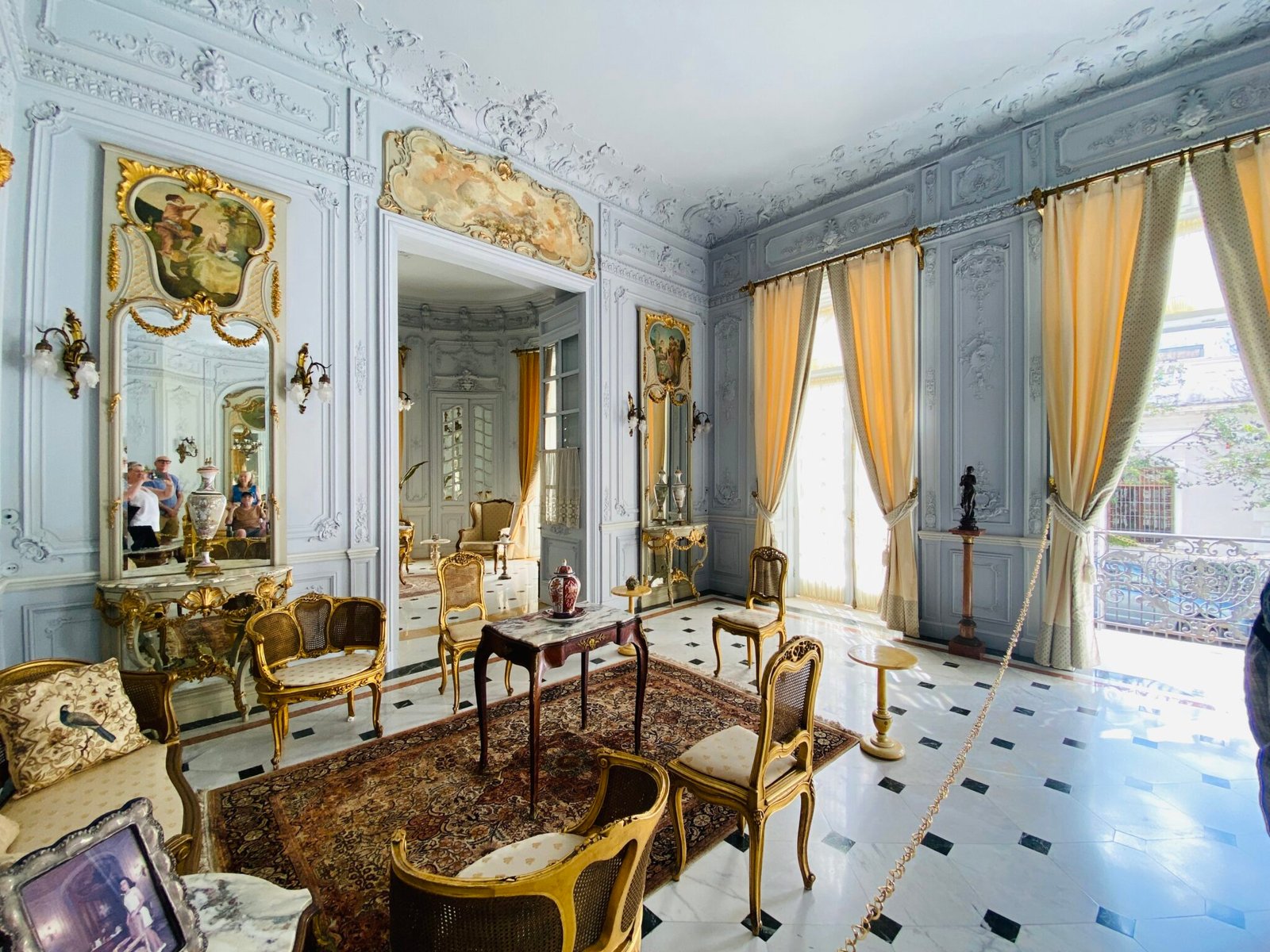 Grand Salon inside Montejo 495 museum in Merida Mexico