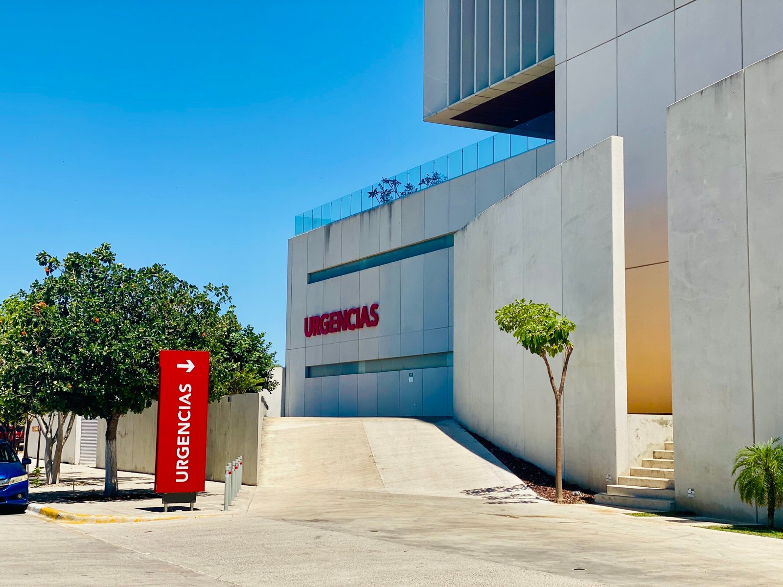 Emergency entrance of Faro Hospital in Merida Yucatan