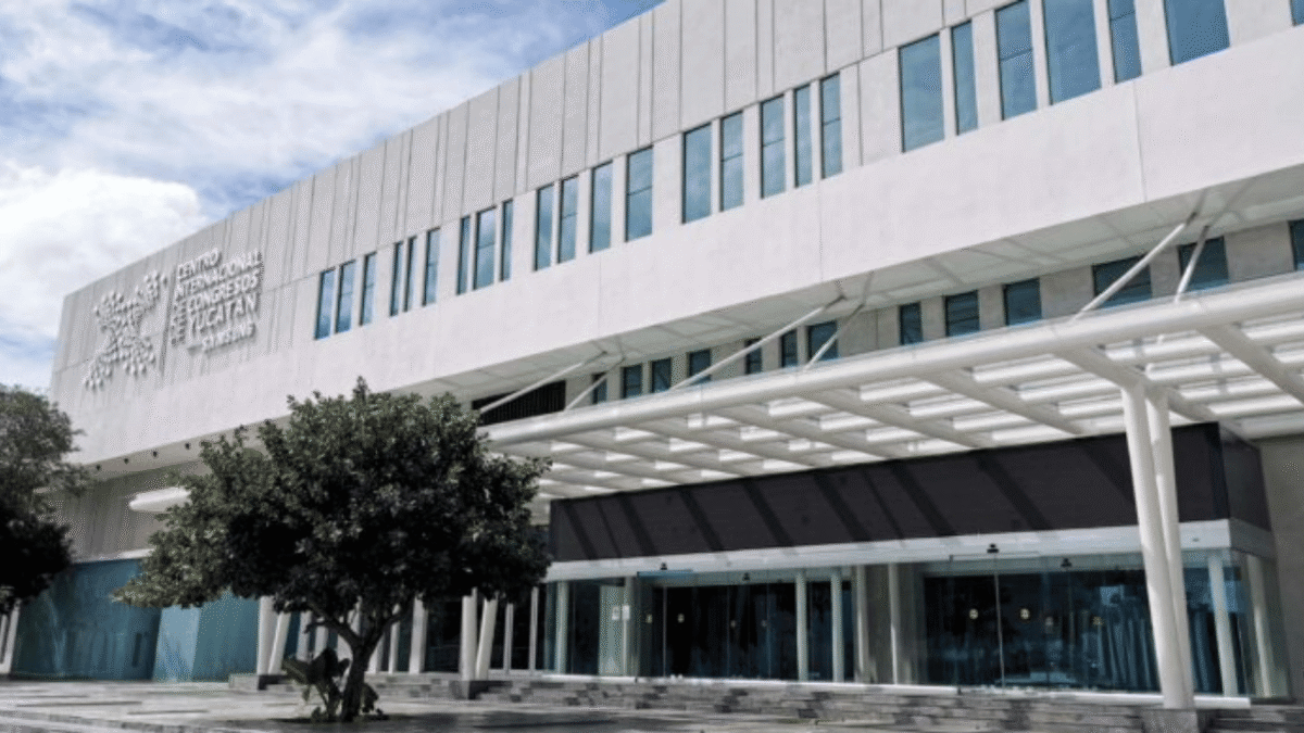 Front of the Centro de Congresos in Merida Yucatan